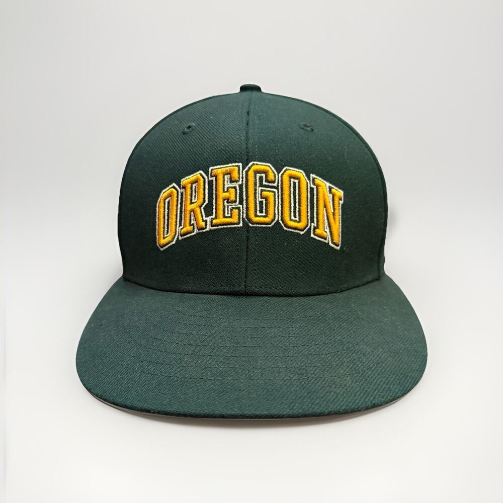 47 Twins Mens Green NCAA Oregon Ducks Green Wool Blend Adjustable Strapback Hat